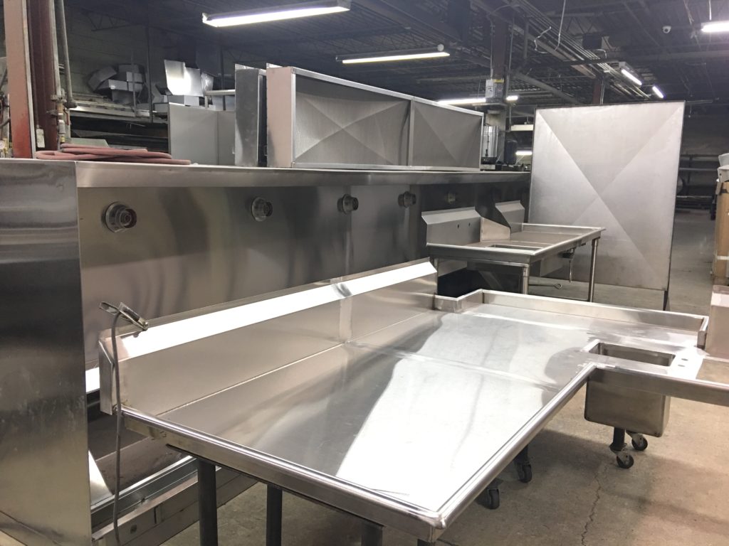 Custom Dishwasher Table C&R EQUIPMENT SERVICE INC.
